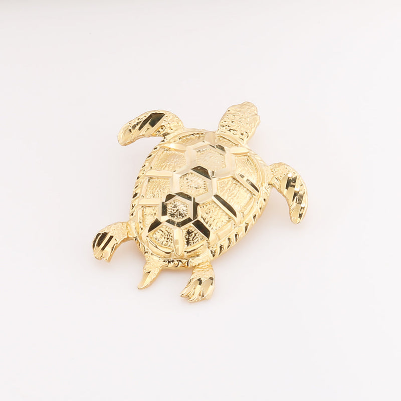 14K Yellow Gold Honu (Hawaiian Turtle) Pendant (Chain Sold Separately)