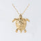 14K Yellow Gold Honu (Hawaiian Turtle) Pendant (Chain Sold Separately)