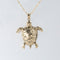 14K Yellow Gold Extra Large Honu (Hawaiian Turtle) Pendant (Chain Sold Separately)