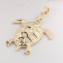 14K Yellow Gold Extra Large Honu (Hawaiian Turtle) Pendant (Chain Sold Separately)