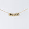 14K Yellow Gold See Through Hawaiian Scroll Tube Pendant (S/M/L) (Chain Sold Separately)