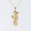 14K Yellow Gold Seahorse Pendant (Chain Sold Separately)