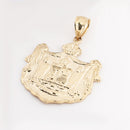 14K Yellow Gold Hawaii Coat of Arms Pendant (Chain Sold Separately)