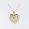 14K Yellow Gold See Through ALOHA in Heart Pendant (S/L) (Chain Sold Separately)