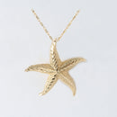 14K Yellow Gold Starfish Pendant (Chain Sold Separately)