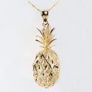 14K Yellow Gold Pineapple Pendant (S/M/L/XL/XXL/XXXL) (Chain Sold Separately)