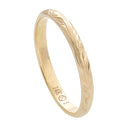 Hawaiian Jewelry 14K Yellow Gold 2mm King Scrolling Ring