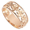 14K Pink Gold See Through Plumeria Lei Ring 7mm - Hanalei Jeweler