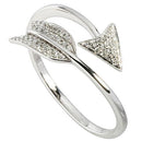 0.15 ct. t.w.  Diamond Ring in Solid 14K White Gold Arrow - Hanalei Jeweler