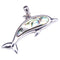 Sterling Silver Dolphin Pendant with Abalone Inlay(Chain Sold Separately) - Hanalei Jeweler