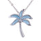 Larima Inlay Sterling Silver Palm Tree Pendant - Hanalei Jeweler