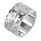 Sterling Silver Custom-Made Hawaiian Heirloom Ring Raise Letter 12mm Diamond Cut Edge(Heavy Weight)