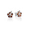 KOA Wood inlaid Sterling Silver Hibiscu Earring - Hanalei Jeweler