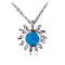 Sunflower Sterling Silver Opal Inlay Pendant(Chain Sold Separately) - Hanalei Jeweler