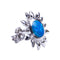Sunflower Sterling Silver Opal Inlay Earring Post Style - Hanalei Jeweler
