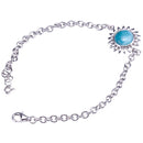Sterling Silver Larimar Sunflower Bracelet - Hanalei Jeweler