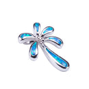Opal Palm Tree Sterling Silver Pendant (Chain Sold Separately) - Hanalei Jeweler