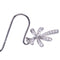 Palm Tree Sterling Silver Hook Earring Pave Cubic Zirconia - Hanalei Jeweler
