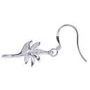 Bird of Paradise Pave Cubic Zirconia Sterling Silver Hook Earring - Hanalei Jeweler