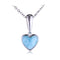 Sterling Silver Heart Shape With Larimar Inlay Pendant(Chain Sold Separately) - Hanalei Jeweler