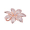 Sterling Silver Pink Gold Plated Pave Cubic Zirconia Tiare Pendant(Chain Sold Separately) - Hanalei Jeweler
