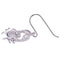 Sterling Silver Pave Cubic Zirconia Moving Crab Hook Earring - Hanalei Jeweler