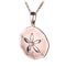 Sterling Silver Pink Gold Plated Sand Dollar Pendant Sandblast Finished(Chain Sold Separately) - Hanalei Jeweler
