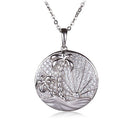 Sterling Silver Pave Cubic Zirconia Circle Island Sunrise Pendant(Chain Sold Separately) - Hanalei Jeweler
