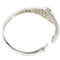 Sterling Silver Stand-Oval Larimar Bangle Bracelet - Hanalei Jeweler