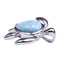 Sterling Silver Larimar Sea Turtle Pendant(Chain Sold Separately) - Hanalei Jeweler