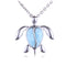 Larimar Honu(Turtle) Sterling Silver Pendant(Chain Sold Separately) - Hanalei Jeweler
