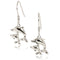 Sterling Silver Dangling Two Dolphins Earrings - Hanalei Jeweler