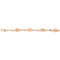 14k Pink Gold Plumeria Twist Bar Bracelet - Hanalei Jeweler