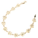 14K Yellow Gold Turtle Bracelet Diamond Cut Finished - Hanalei Jeweler