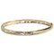 14k Yellow Gold See Through Maile Leaf Bangle 5mm - Hanalei Jeweler