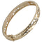 14k Yellow Gold See Through Maile Leaf Bangle 8mm - Hanalei Jeweler