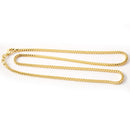 Solid 14K Yellow Gold Franco Chain Mens Chain 2.3*2.3mm 24 Inches
