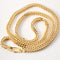 Solid 14K Yellow Gold Franco Chain Mens Chain 3.8*3.5mm 22 Inches