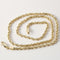 14K Solid Yellow Gold Rope Chain 2.5mm