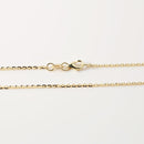 Solid 14K Yellow Gold Cable Chain 1.3mm