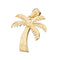 Yellow Gold Palm Tree Pendant(M) - Hanalei Jeweler