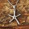 White Gold Starfish Pendant(S, L) - Hanalei Jeweler