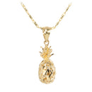 Yellow Gold Pineapple Pendant(S,M, L) - Hanalei Jeweler