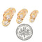 Yellow Gold Tri-color YG/PG/WG Slipper(Flip Flop) Pendant(S, M, L) - Hanalei Jeweler
