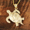 Yellow Gold Turtle Pendant(L) - Hanalei Jeweler