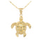 Yellow Gold Turtle Pendant(S, M) - Hanalei Jeweler