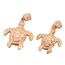Pink Gold Turtle Pendant(S, M) - Hanalei Jeweler
