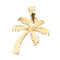 14K Yellow Gold Hawaiian Jewelry Palm Tree Pendant - Hanalei Jeweler