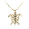 14K Yellow Gold Turtle Pendant - Hanalei Jeweler