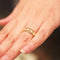14K Yellow Gold See Through Plumeria Lei Ring 7mm - Hanalei Jeweler
